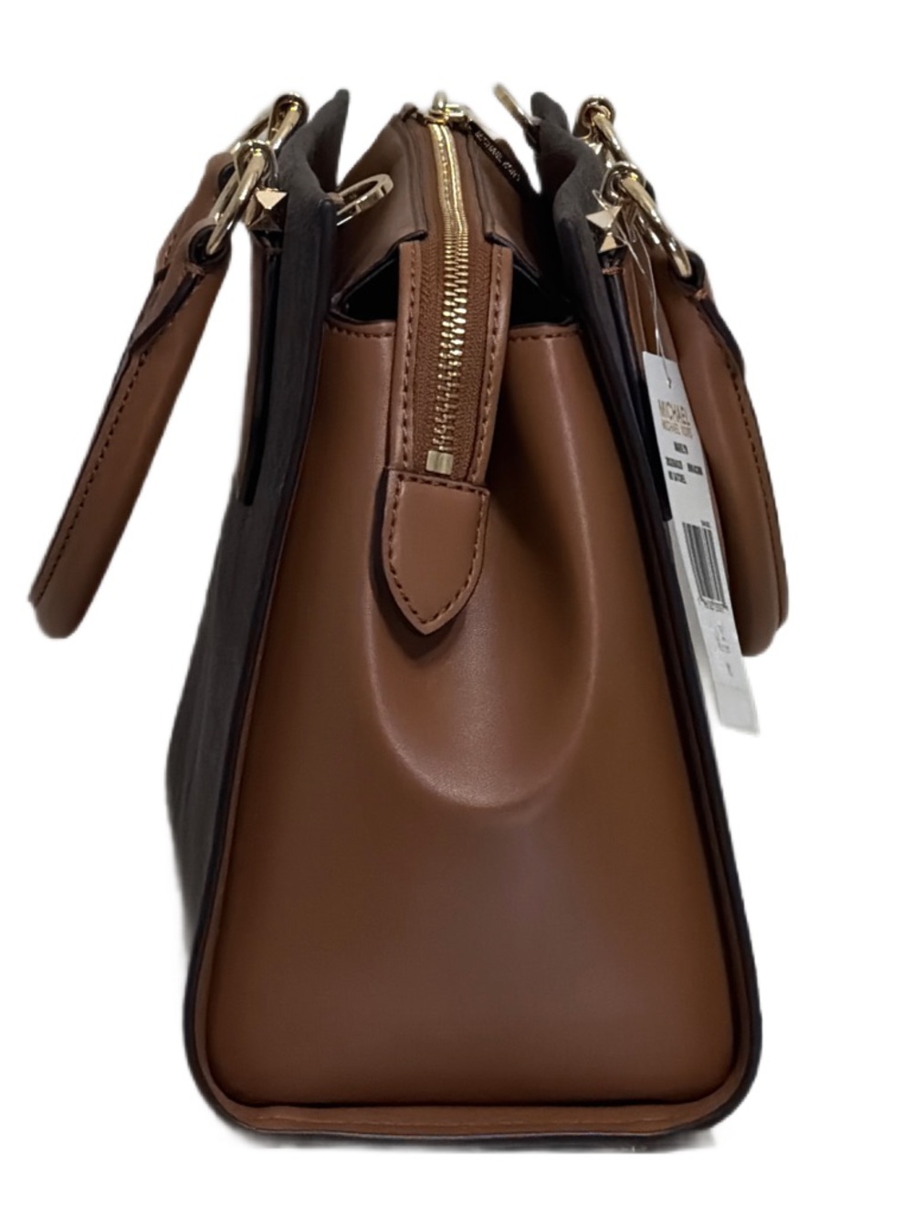 Michael Kors Marilyn Med Brown and Tan Satchel - Picture 7 of 16